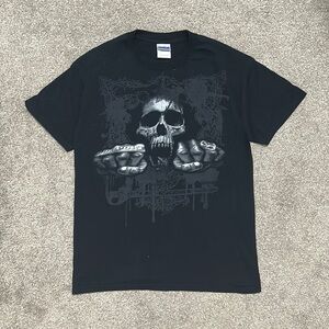 Vintage Support 81 Biker Skull Tee